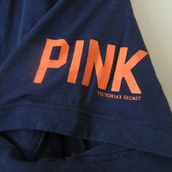 PINK VICTORIA SECRET Detroit Tigers Top Size M V Neck Out of Your League Blue - Picture 4 of 6